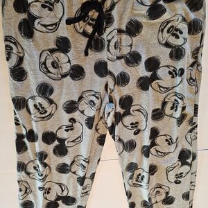 Disney Mickey Mouse  Pajamas - Gray and Black